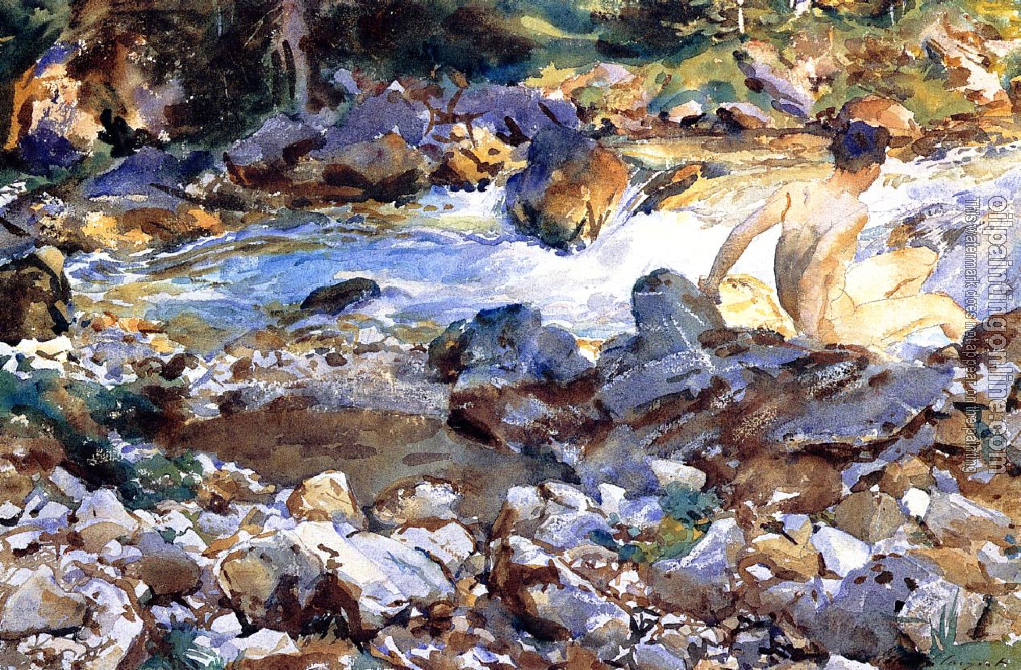 Sargent, John Singer - Mountain Stream